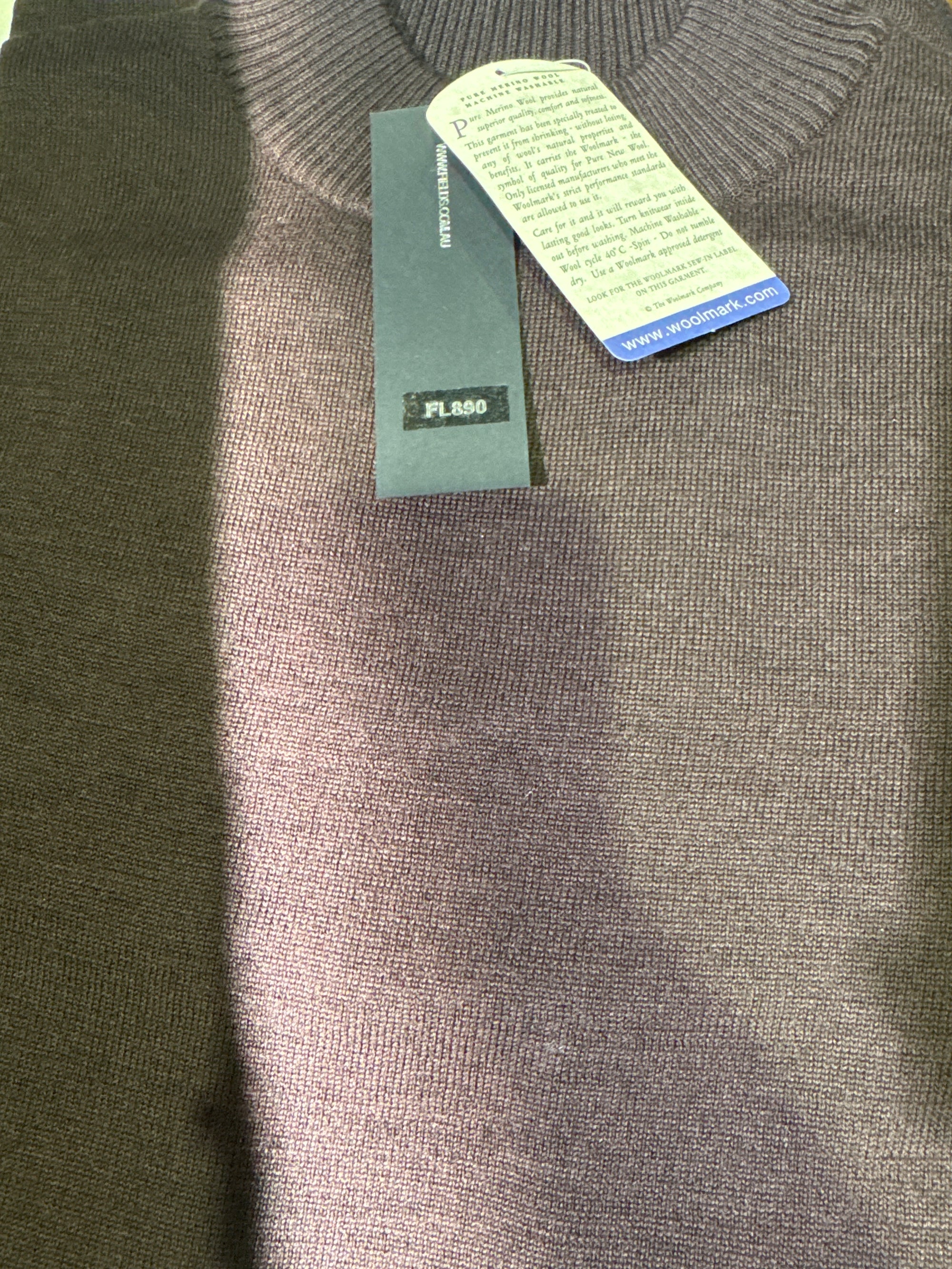 Mock neck Fields Classics Pure Merino Wool Sweater – Machine Washable
