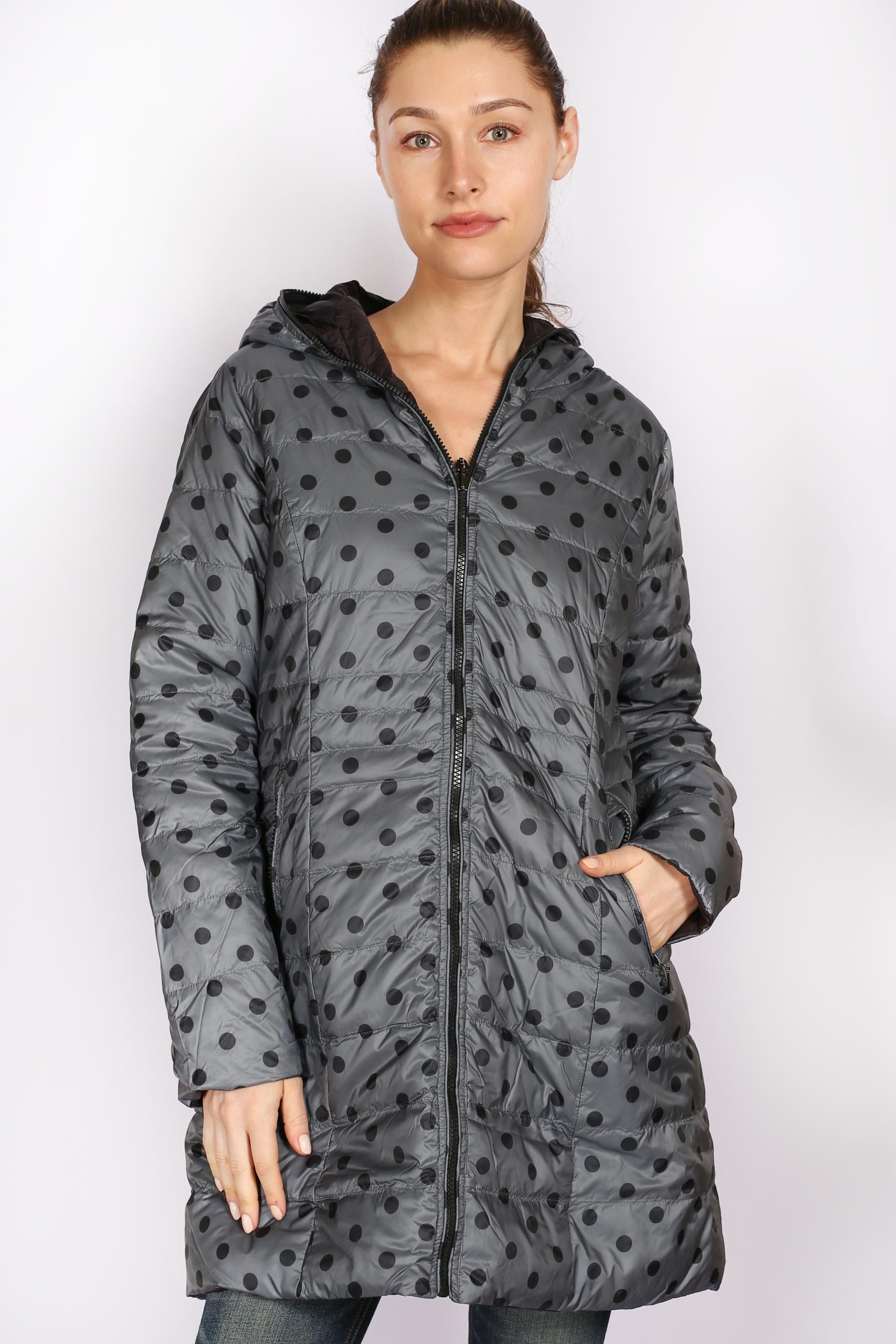 SABENA 3/4 LENGTH PACKAWAY REVERSIBLE DOWN JACKET
