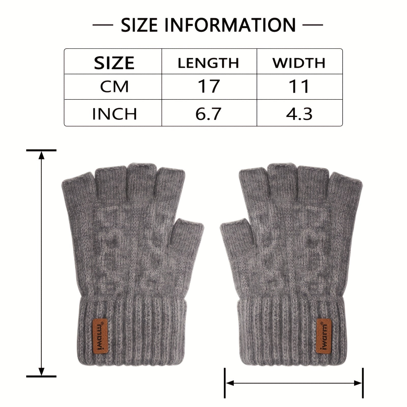 Alpaca Wool Fingerless Gloves