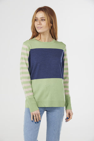 COLOUR BLOCK PULLOVER