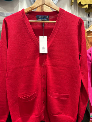 Sovrano Vee cardigan with pockets pure merino