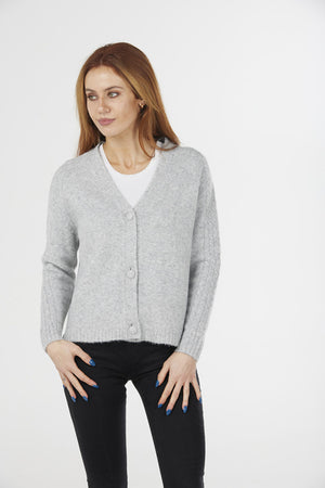 CABLE SLEEVE RAGLAN CARDIGAN