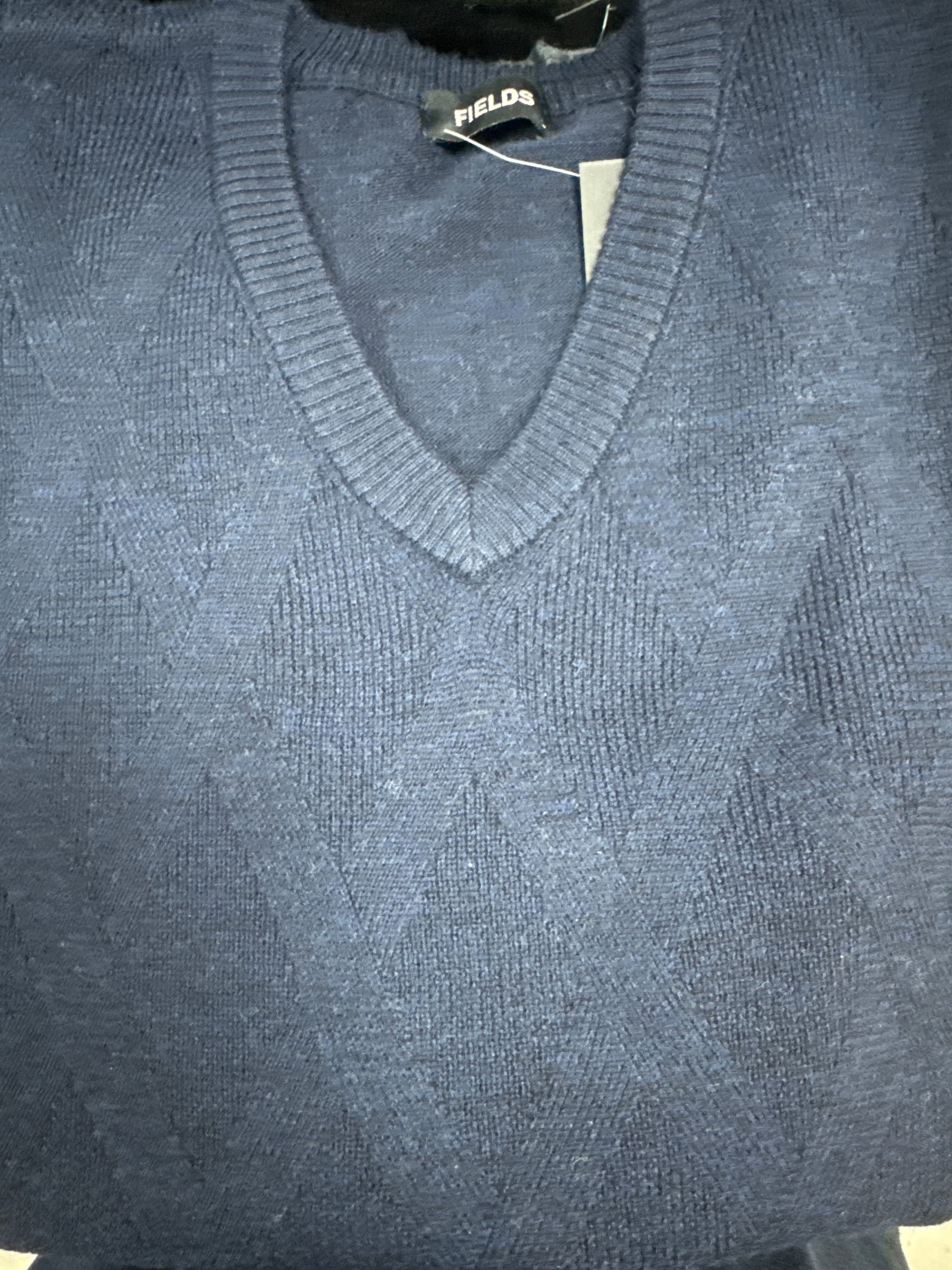 Fields Knitwear v neck Pure merino wool triangle