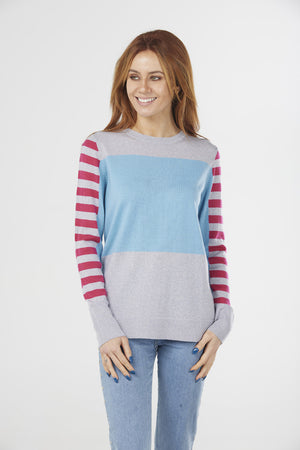 COLOUR BLOCK PULLOVER