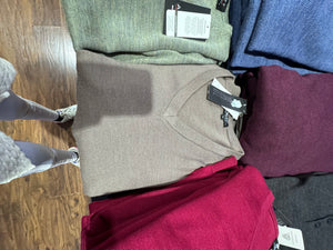 V neck Pure wool pullover jumper Fields