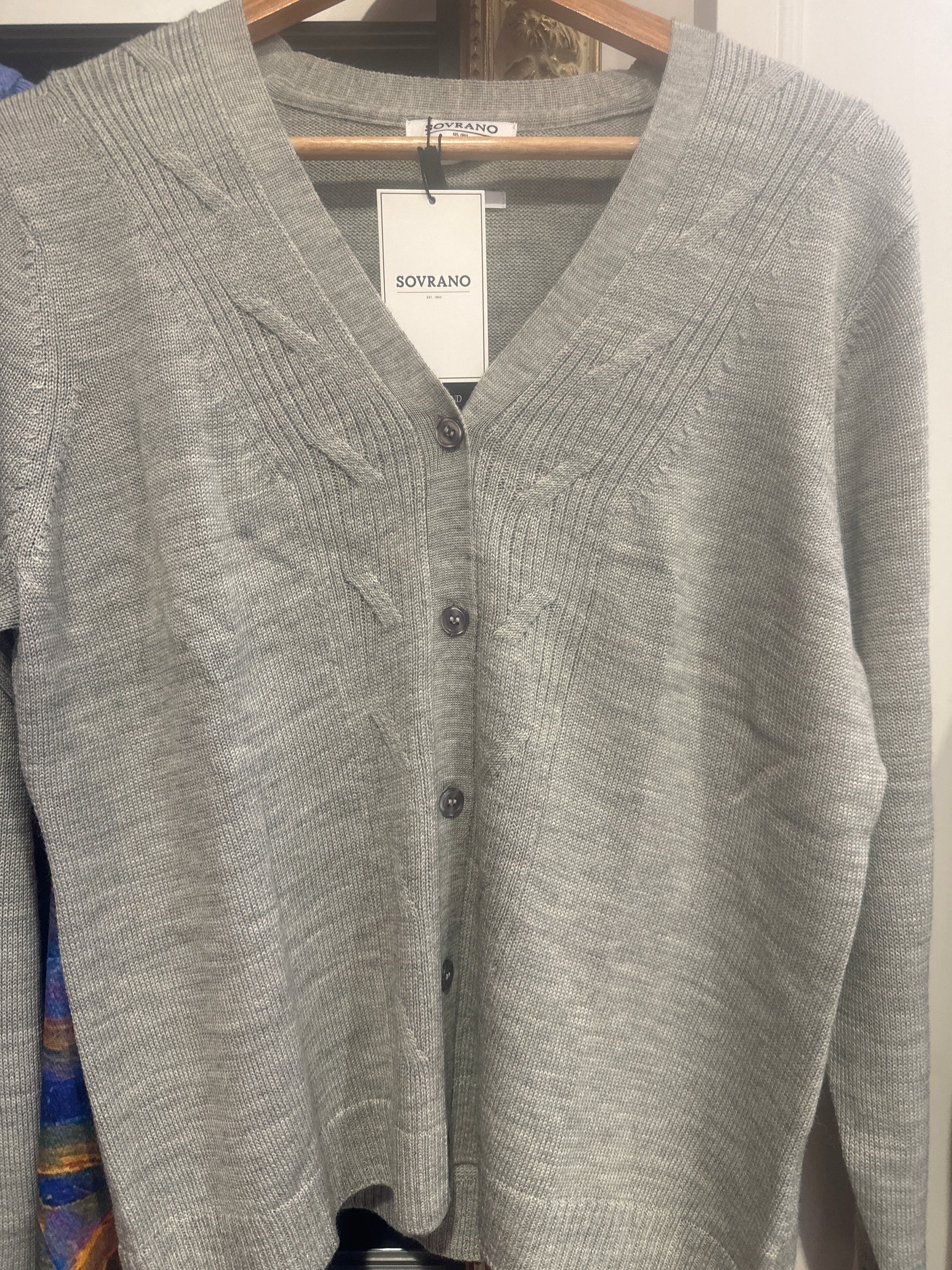 Sovrano cardigan wool blend