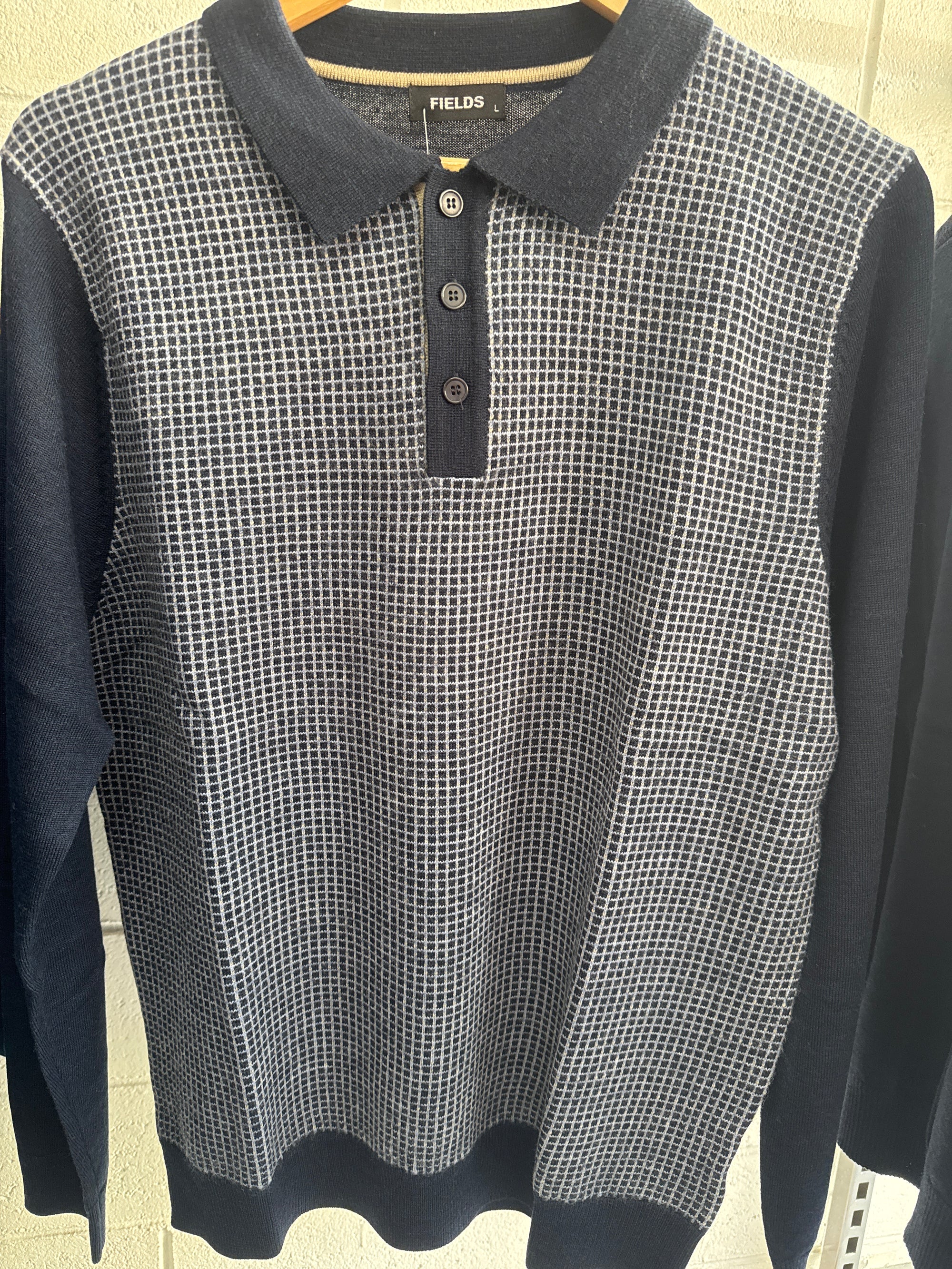 Fields Knitwear Collar Sweater – Pure Australian Merino Wool