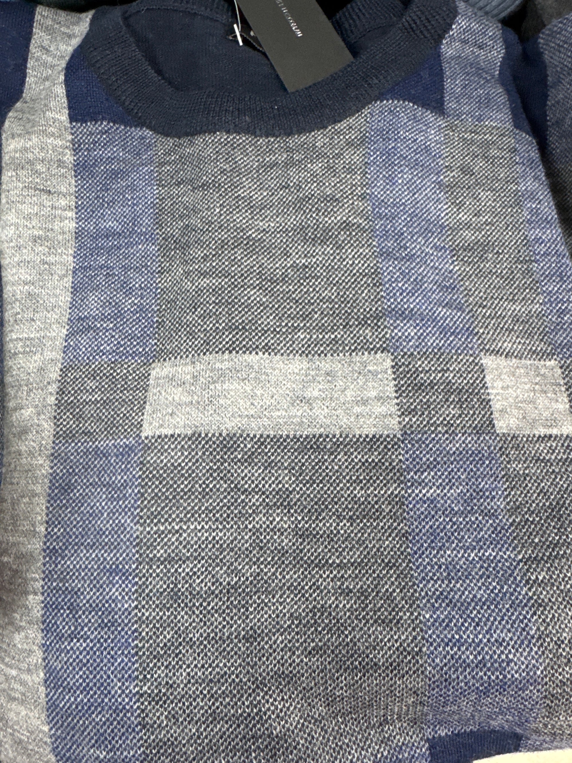 Fields Knitwear Pure Australian Merino Wool Crew Neck with Pattern
