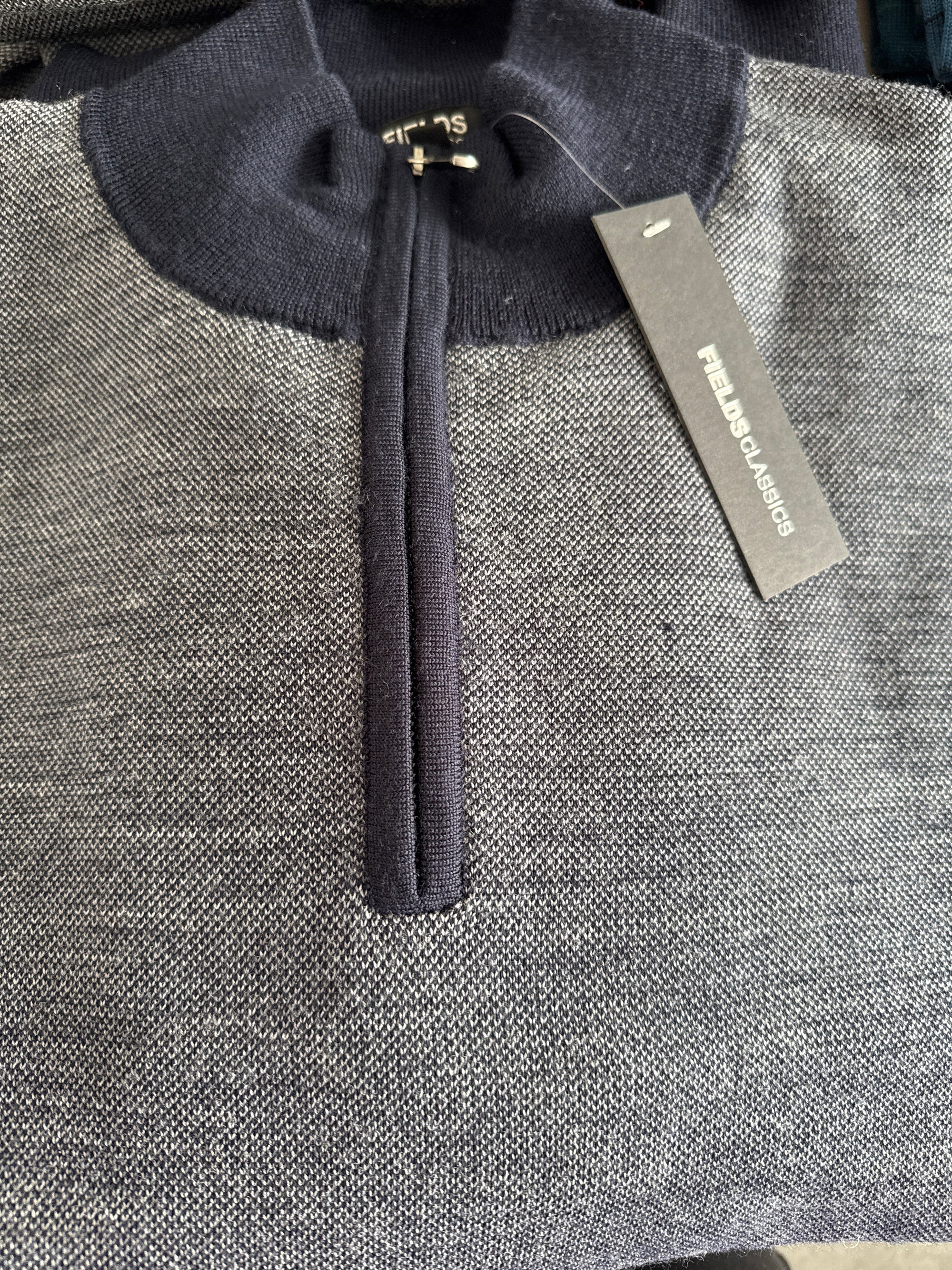 Fields Classics 1/4 Zip Pullover Pure Merino Wool