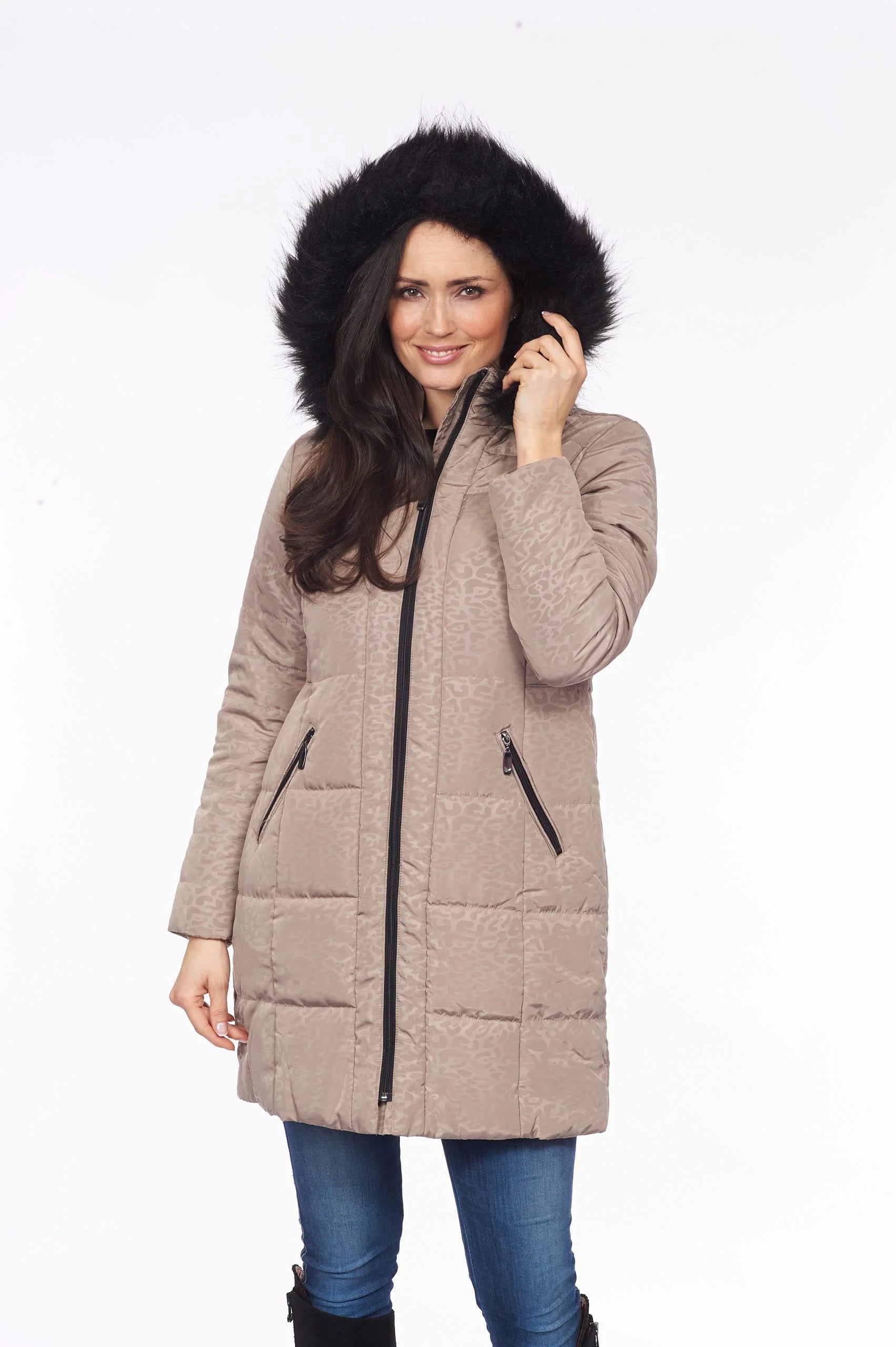 SABENA PADDED JACKET WITH FAUX FUR
LINING