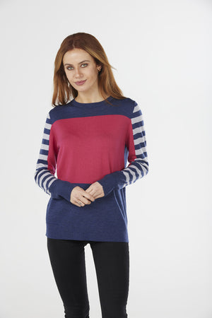 COLOUR BLOCK PULLOVER