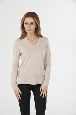 JERSEY VEE PULLOVER