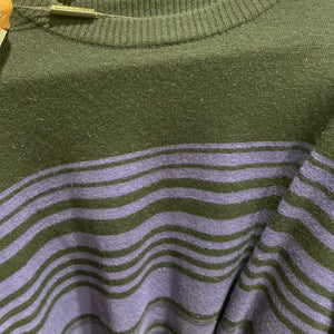 Stripy crew neck pullover