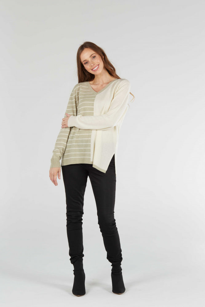 HALF STRIPE PULLOVER