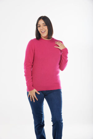 Classic Crew Neck Pullover with Rib Trims