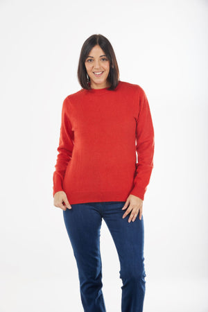 Classic Crew Neck Pullover with Rib Trims