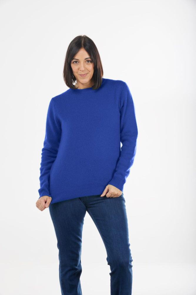 Classic Crew Neck Pullover with Rib Trims