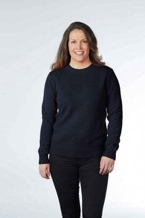 Classic Crew Neck Pullover with Rib Trims