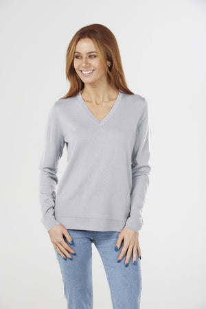 JERSEY VEE PULLOVER