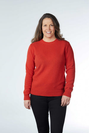 Classic Crew Neck Pullover with Rib Trims