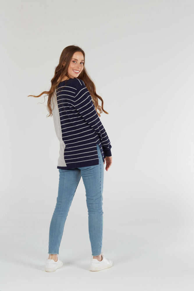 HALF STRIPE PULLOVER