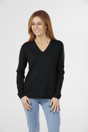 JERSEY VEE PULLOVER