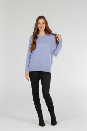 Raglan rib pullover