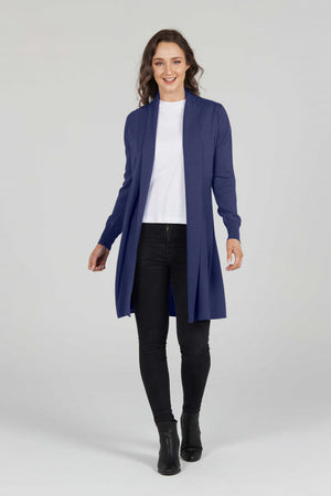 ESSENTIAL EDGE TO EDGE CARDIGAN (Only Navy S)