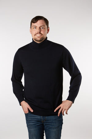 FINE KNIT PURE MERINO WOOL SKIVVY ANSETT KNITWEAR