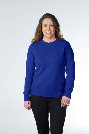 Classic Crew Neck Pullover with Rib Trims