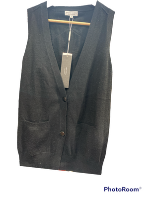 WOMENS CARDIGAN VEST WITH BUTTONS AND POCKETS