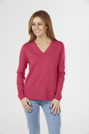 JERSEY VEE PULLOVER