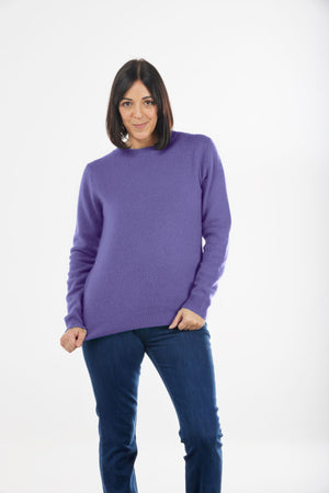 Classic Crew Neck Pullover with Rib Trims