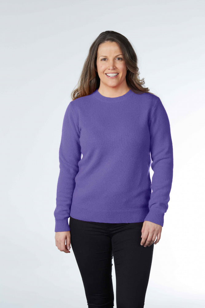 Classic Crew Neck Pullover with Rib Trims