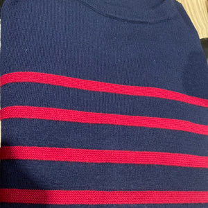 Stripy crew neck pullover