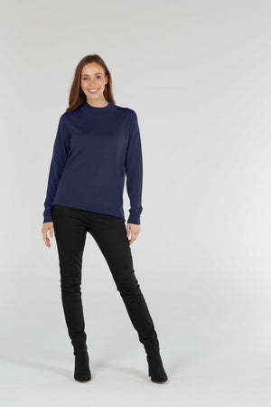 POINTELLE TURTLE NECK PULLOVER