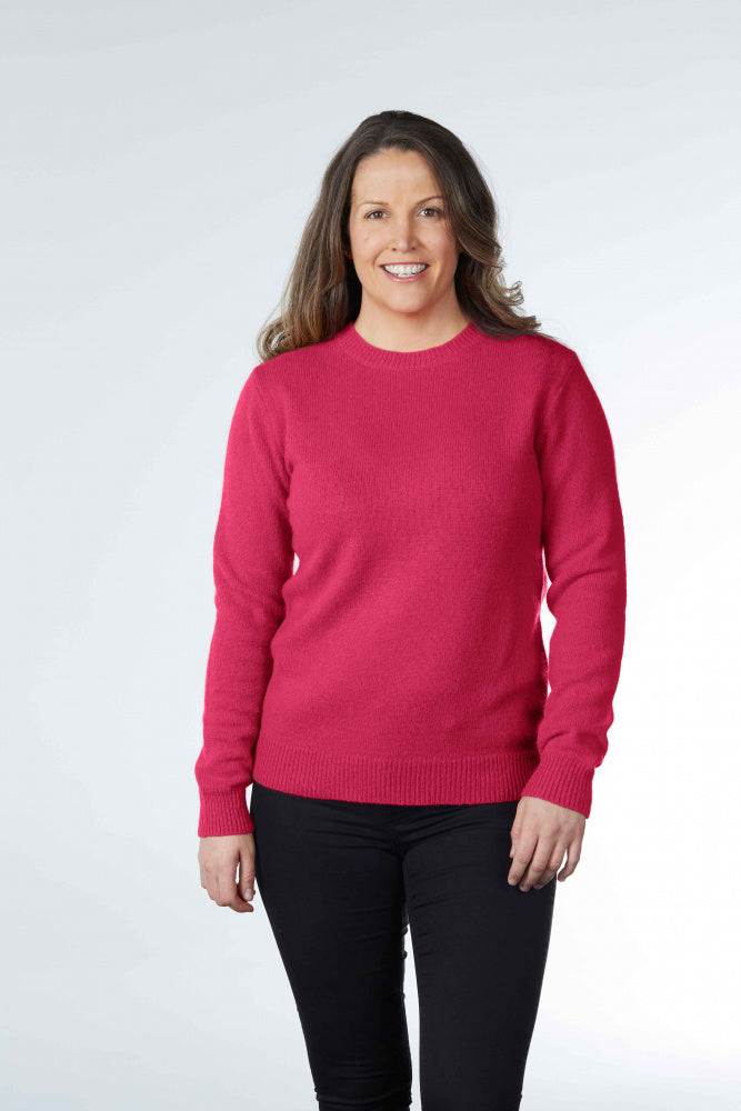 Classic Crew Neck Pullover with Rib Trims