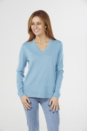 JERSEY VEE PULLOVER