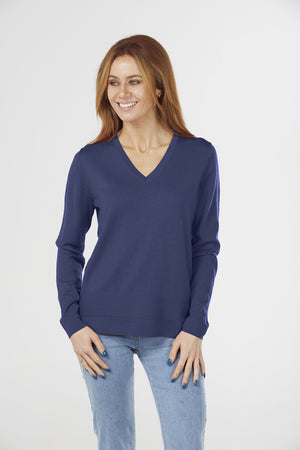 JERSEY VEE PULLOVER